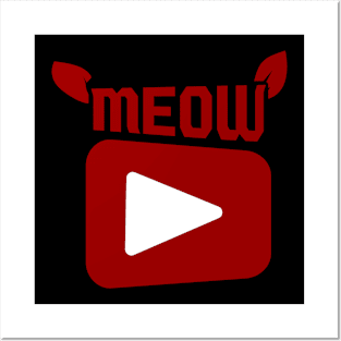 Meow Tuber Posters and Art